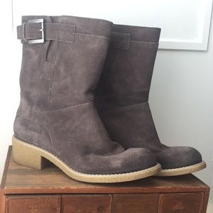 Nine West Vintage American Grey Suede Boots